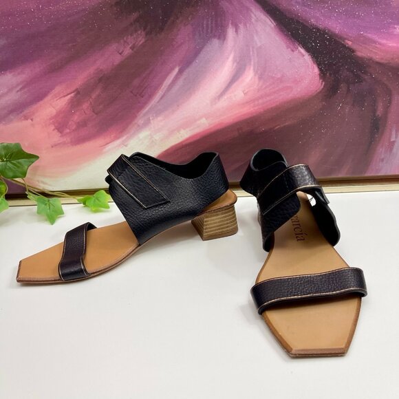 Pedro Garcia Zirel Slingback Block Heel Sandal in Black Size EU 37 / US 7 - Picture 6 of 15